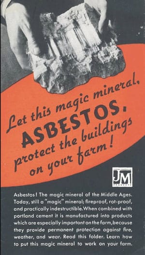 vintage asbestos ad for farm buildings