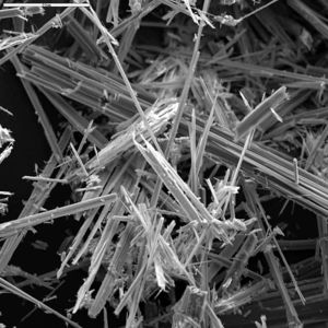 Anthophyllite asbestos close up