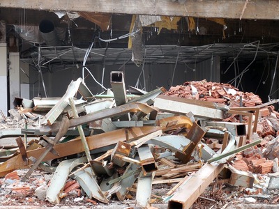 demolished building 
