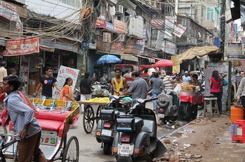 인도의 거리와 시장