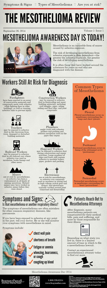 mesothelioma review infographic