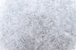 frozen ice crystals